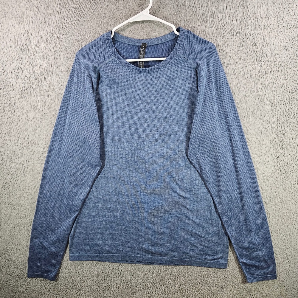 Lululemon Metal Vent Tech Long Sleeve 2.0 Shirt Mens XL Blue Heather Training
